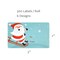 Wrapables Christmas Sticker Labels, Christmas Holiday Adhesive Gift Tags for Gifts & Stationery
